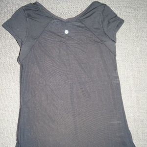 Lululemon Cap sleeve T shirt - black